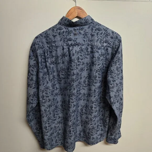 Men's Large Floral Button-Down Shirt (24" ptp) - Picture 3 of 7